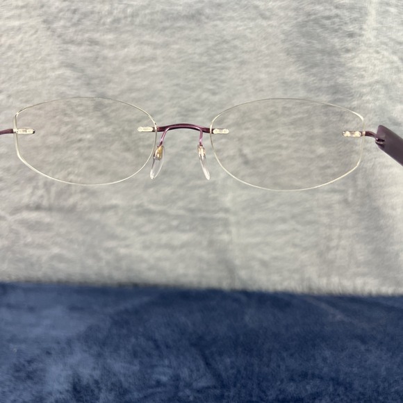 Silhouette 7608 40 6056 Purple Rimless Eyeglasses Frames 19 140 Titanium Austria - Picture 13 of 13